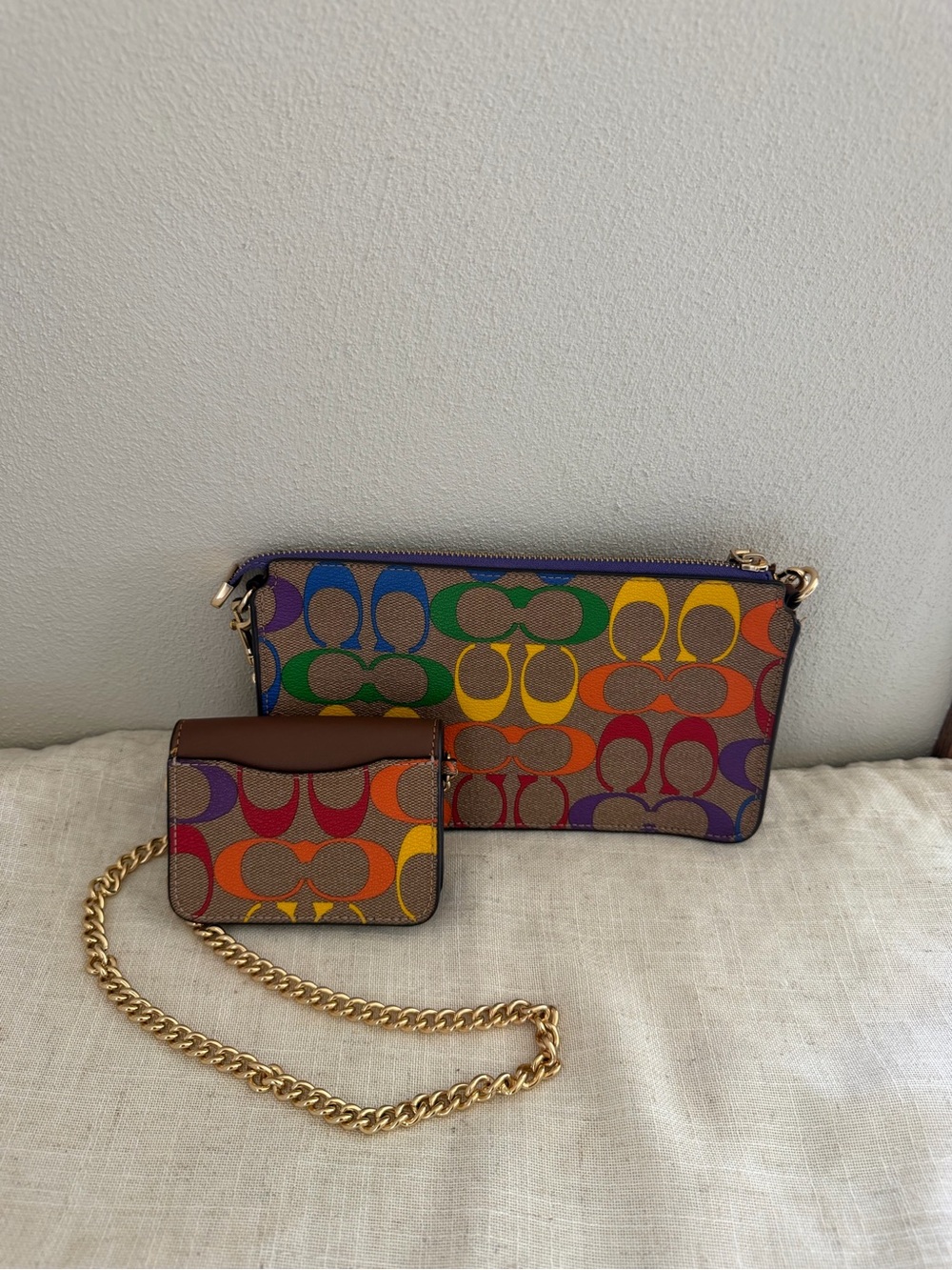 Coach Pride Poppy Crossbody with Wallet Card Case - Picture 7 of 7